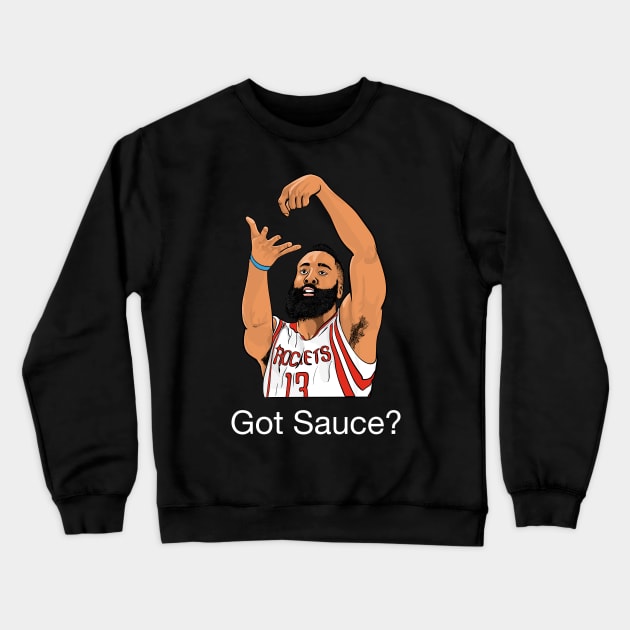 James Harden "Got Sauce" Crewneck Sweatshirt by BlueSamuraiPanda